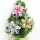 Kit 5 Flores Decoração para Natal